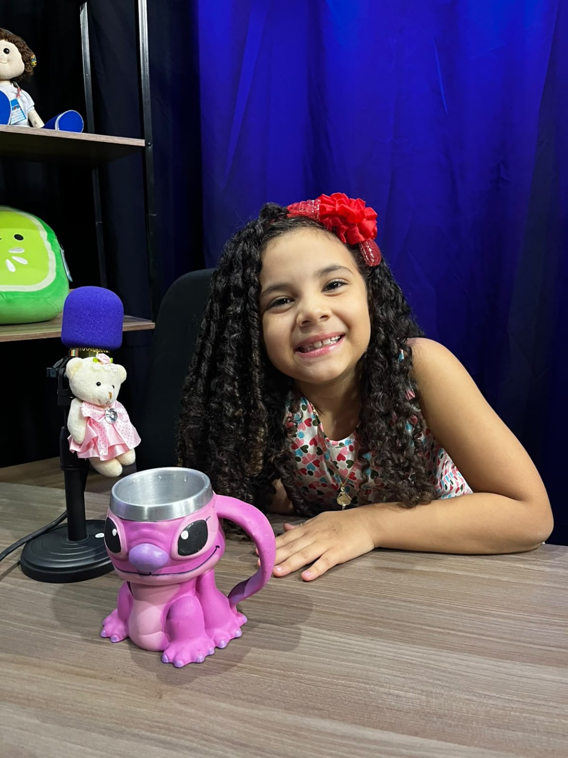 Natalie em gravação, foto original